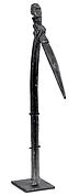 Diviner's Staff: Hornbill and Female Figure