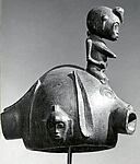 Helmet Mask with Female Figure