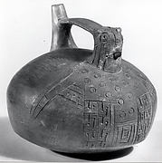 Double Spout and Bridge Bottle with Falcoln