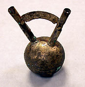 Miniature Silver Double Spout Bottle
