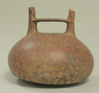 Double Spout and Bridge Bottle with Bird