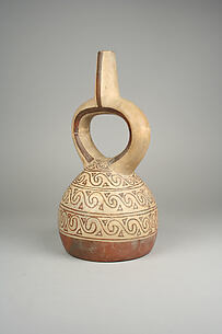 Stirrup Spout Bottle with Scrolls