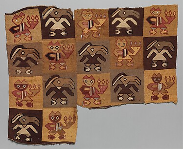Textile Fragment, Figures