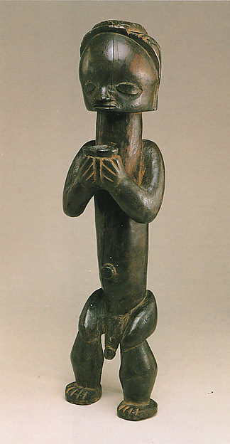 Figure from a Reliquary Ensemble: Seated Male Holding Vessel
