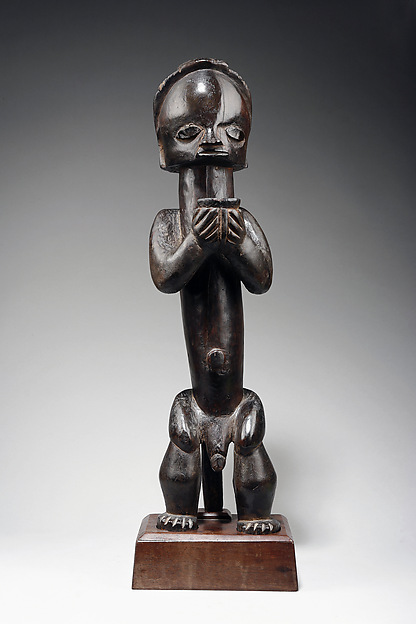 Figure from a Reliquary Ensemble: Seated Male Holding Vessel