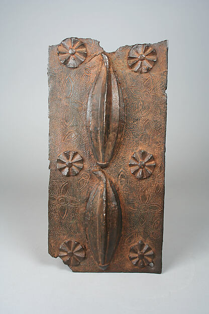 Plaque: Two Fluted Gourds