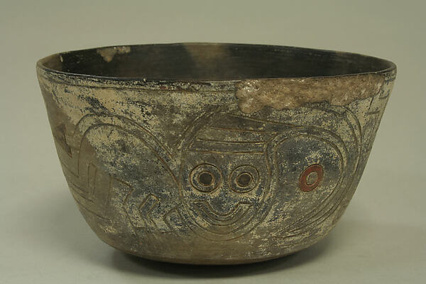 Incised Bowl with Figures