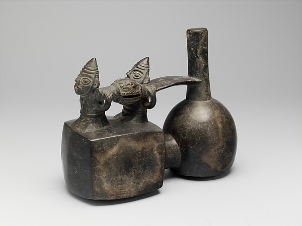 Stirrup Spout Bottle: Litter Scene