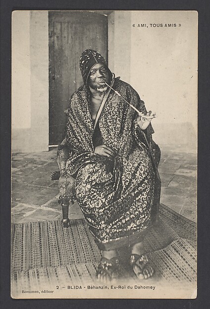 Béhanzin, former king of Dahomey [r. 1889-94]