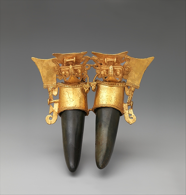 Double Bat-Head Figure Pendant
