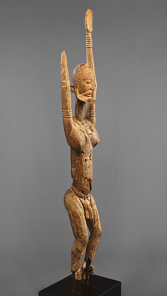 Male Figure with Raised Arms