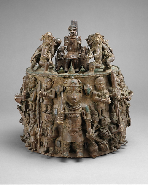 Figure: Oba with Sacrificial Animals from the Ezomo's Altar of the Hand