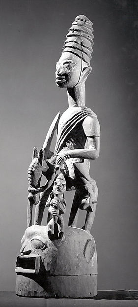 Epa Helmet Mask: Equestrian Figure (Jagun Jagun)