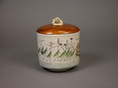 Water Jar with Design of Procession of Grasshoppers