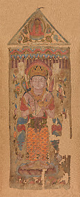 Banner with Bodhisattva, possibly Mahamayuri