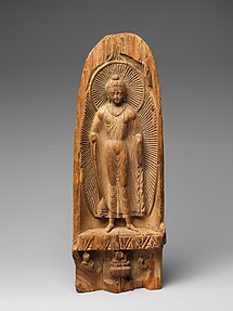 Buddha with Radiate Halo and Mandorla