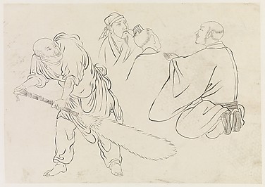 Bodhidharma and Luohans, after Liang Kai's 