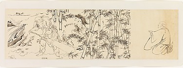 Bodhidharma and Luohans, after Liang Kai's 