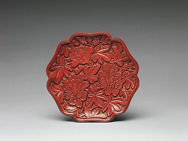 Dish with Peonies and Pomegranates

