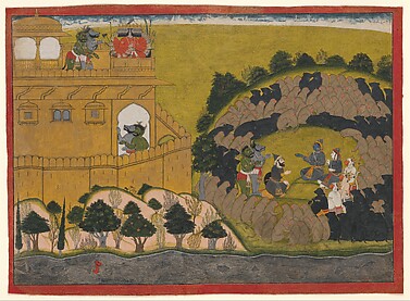 Rama Releases the Demon Spies Shuka and Sarana: Folio from a Ramayana 'Siege of Lanka' Series
