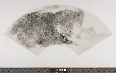 Set of Fan Paintings
Leaf 9:  Mount Hua Clear and Far
