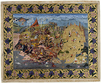 Rama and Ravana in Bloody Combat on the Island of Lanka