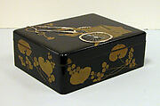 Box for Sheets of Paper with Design of Royal Cart and Aoi Water Plant