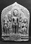 Vishnu Flanked by Lakshmi and Garuda