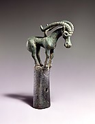 Finial with Standing Ibex