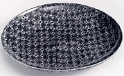 Plate with Design of Pine Needles