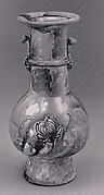 Flower Vase with Stamped Design of Lotus