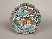Dish with Mandarin Ducks
