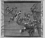 Flowering Crabapple and Pair of Birds