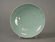 Dish Incised with Floral Design