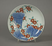 Dish with Design of Cherry Blossom and Bundles of Branches