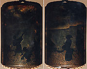 Case (Inrō) with Design of People Catching Fireflies