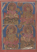 Vigil on the Sixth Night after Mahavira's Birth: Folio from a Kalpasutra Manuscript