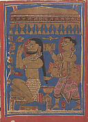 King Siddharta Bathing: Folio from a Kalpasutra Manuscript