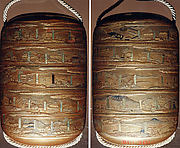 Case (Inrō) with Design of Fifty-Three Stations of the Tokaidō in Japan