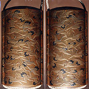 Case (Inrō) with Design of Cranes in Flight