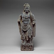 Standing Bodhisattva, probably Maitryeya (Buddha of the Future)