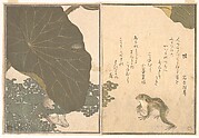 Gold Beetle and Frogs (Koganemushi and Kaeru), from Picture Book of Selected Insects with Crazy Poems (Ehon Mushi Erabi)