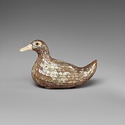 One of a Pair of Boxes in the Shape of Ducks