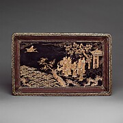 Tray with Daoist Figures

