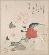 Camellia Flowers, a Netsuke and a Seal