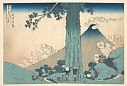 Mishima Pass in Kai Province (Kōshū Mishima goe), from the series Thirty-six Views of Mount Fuji (Fugaku sanjūrokkei)