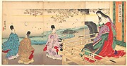 The Third Princess and Kashiwagi, from Chapter 34, “New Herbs I (Wakana I)”