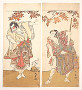 The Actors Ichimura Uzaemon and Arashi Sangorō