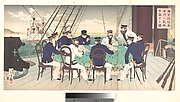 Sino-Japanese War: Picture of Naval Officers Discussing Strategy to be Used in the War against China