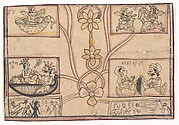 Horoscope with Floral Drawings